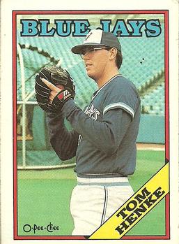 1988 O-Pee-Chee Baseball Cards 220     Tom Henke